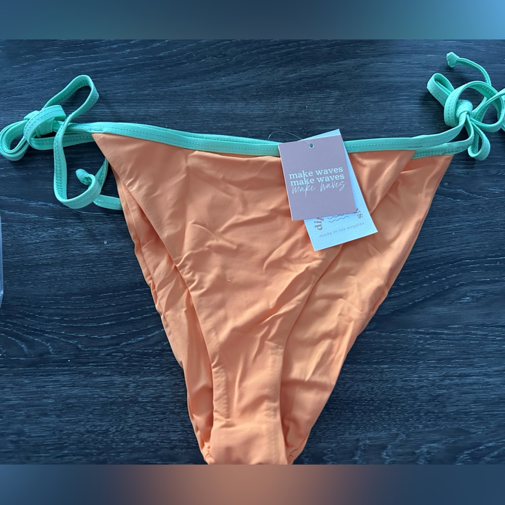 Orange with Green Accent Dippin Daisys Bikini Bottom